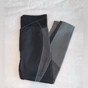 Gymshark Charcoal and Black Activewear Leggings